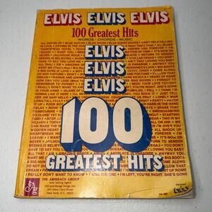 Elvis Elvis Elvis 100 Greatest Hits Words-Chords-Music Book